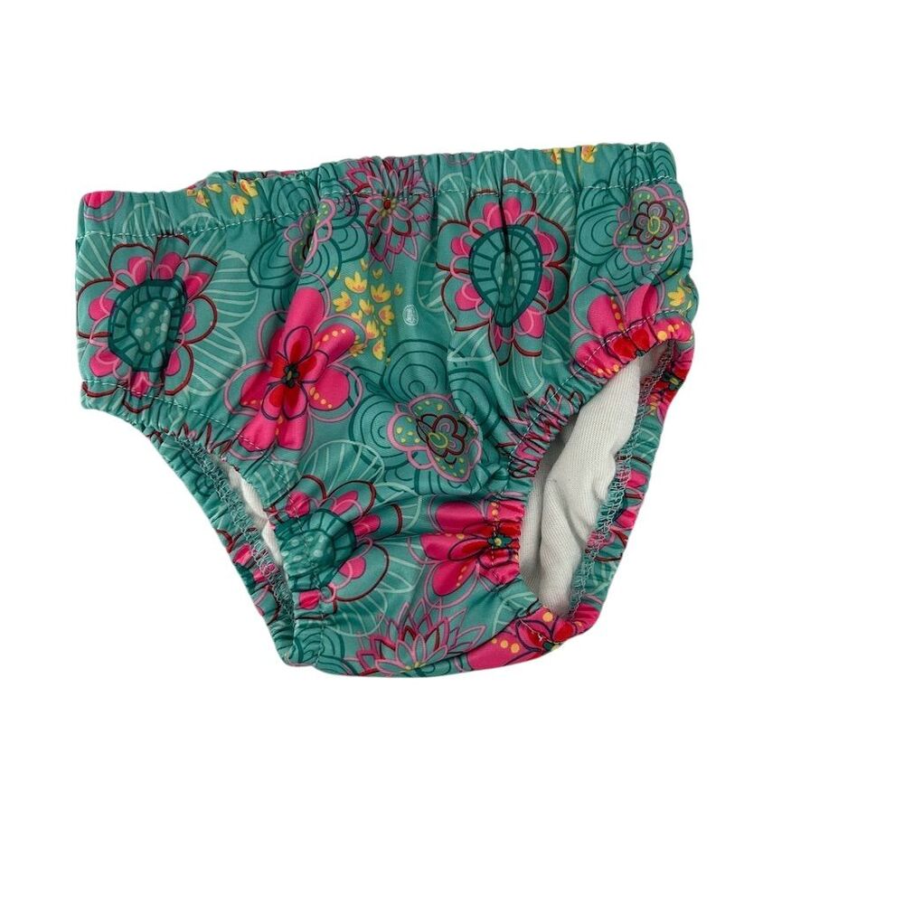 Charlie Banana Girls XL 27-55 Pounds Reusable Swim Diaper Floriana Design